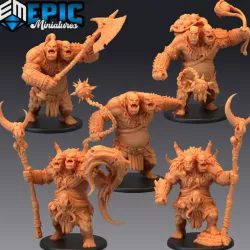 $14.90Ettin Tribe Set / Ancient Two Headed Ogre Warrior / Burning Land Encounter