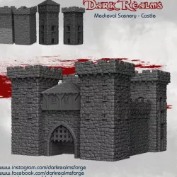 $14.95Dark Realms Medieval Scenery - Castle