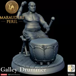 $2.50Drummer figure with stool and base