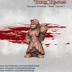 $2.95Dark Realms Denizens of Fantasy - Dwarf Female 1