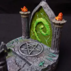 $2.95Fey/Fel ritual gate (tabletop miniature)