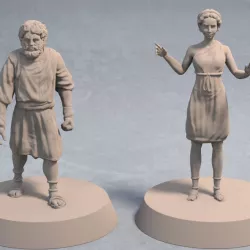 $2.99Civilians of Ago Cadmus, City of Eros (2 miniatures) – 3D printable miniature – STL file