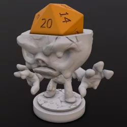 $2.99Clay Golem Dice Head