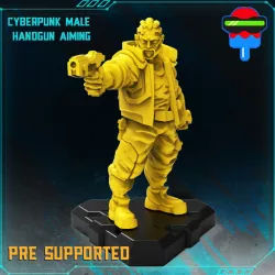 $2.99CYBERPUNK MALE HAND GUN AIMING