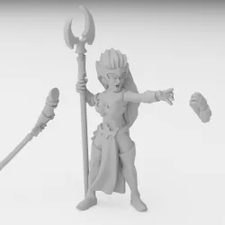 $2.99Dark Elf Sorceress Miniature (32mm, modular)