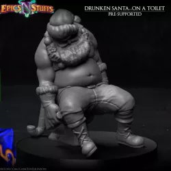 $2.99Drunken Santa Miniature - Pre-Supported
