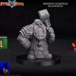 $2.99Dwarf Guardian Miniature - pre-supported