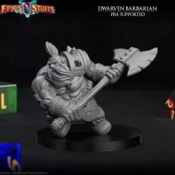 $2.99Dwarven Barbarian Miniature - pre-supported