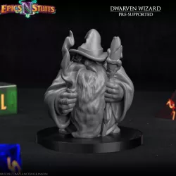 $2.99Dwarven Wizard/Sorcerer Miniature - pre-supported