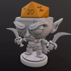 $2.99Elf/ Drow Rogue Dice Head