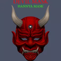 $25.00Devil Mask - Hannya Mask - Samurai Mask - Satan mask for cosplay