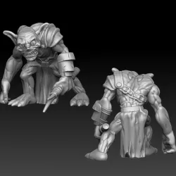 $3.00Cave goblin with spear