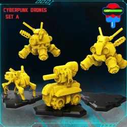 $3.00CYBERPUNK DRONES SET A