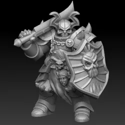 $3.00death knight with shield