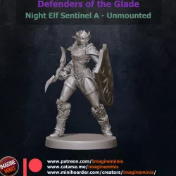 $3.00Defenders of the Glade - Night Elf Sentinel - Unmounted A