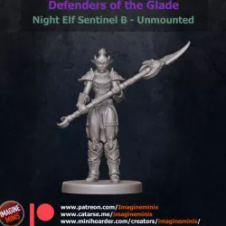 $3.00Defenders of the Glade - Night Elf Sentinel - Unmounted B