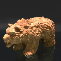 $3.00Dire Bear miniature - Standing down