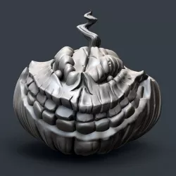 $3.00Evil Grinning Pumpkin Head