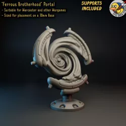 $3.00Ferrous Brotherhood Tech Portal - Objective Marker 30mm for Tabletop Wargaming