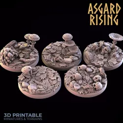 $3.00FOREST 5 x Round Bases 25/28/30/32mm - PRESUPPORTED