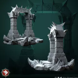 $3.50Demonic portal terrain pre-supported