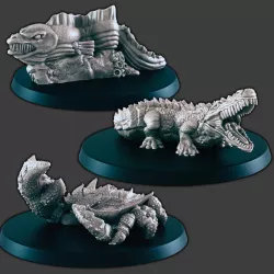 $3.50Eel, Crocodile, and Giant Crab [SUPPORT-FREE]
