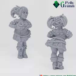 $3.50Fantasy tabletop miniature character. Goblin girl