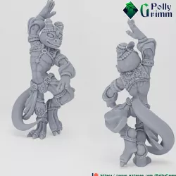 $3.50Fantasy tabletop miniature character. Kobold dancer