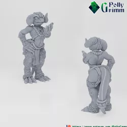 $3.50Fantasy tabletop miniature character. Kobold girl