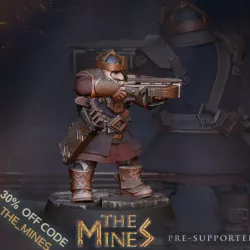 $3.70Dwarf with crossbow tabletop miniature