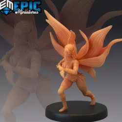 $3.90Dark Fairy Attacking / Female Nature Spirit / Forest Fey