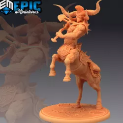 $3.90Demonic Centaur Attacking / Evil Mohawk Horse Demon / Cavalry of the Abyss