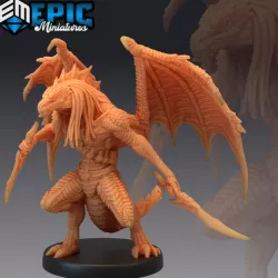 $3.90Draconic Demon Green / Demonic Encounter / Winged Devil Dragonborn