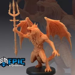 $3.90Draconic Demon Green Trident / Demonic Encounter / Winged Devil Dragonborn
