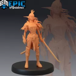 $3.90Elven Moon Runner -Female Elf Sword Warrior - Elvish Tribe