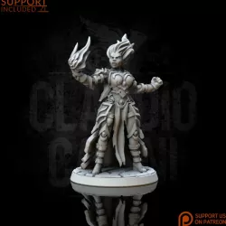 $3.90Female human elemental fire wizard (0032)