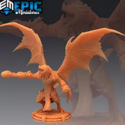 $3.90Flying Dragonborn Magic / Winged Half Dragon Warrior / Draconic Player Character