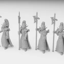 $3.99Dark Elf Elite Infatry miniatures (32mm, modular)