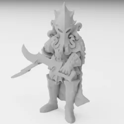$3.99Dark Elf Kraken Tamer Miniature (32mm, modular)