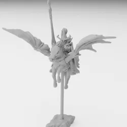 $3.99Dark Elf Noble Miniature (32mm, modular)