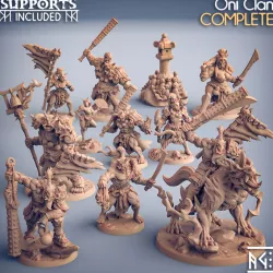 $30.00COMPLETE Oni Clan(presupported)