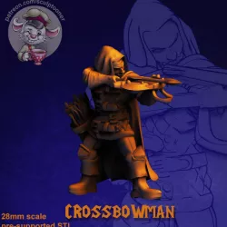 $4.00Crossbower - 28 mm miniature 3D print model