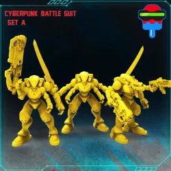 $4.00CYBERPUNK BATTLE SUIT SET A