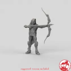 $4.00Dark Elf Archer 1 inch base, 32 mm height Medium miniature