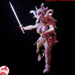 $4.00Fire Barbarian Genasi Sword-Devil Medium Miniature version 1 (1 inch/25 mm base, 1.25 inch/32 mm height)