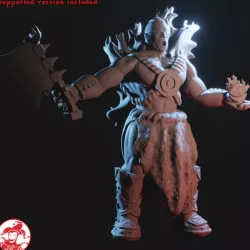 $4.00Fire Barbarian Goliath Genasi Champion Medium Miniature version 1 (1 inch/25 mm base, 1.25 inch/32 mm height)