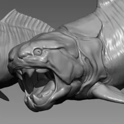 $4.50Dunkleosteus - 3D Printable Prehistoric Creature - 3 Poses 3D print model