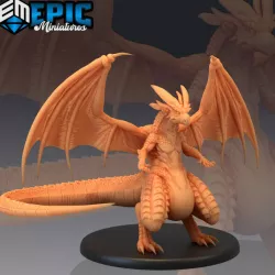 $4.90Fafnir / Norse Cursed Dwarf Drake / Bipedal Fire Dragon