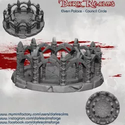 $4.95Dark Realms Elven Scenery - Council Circle