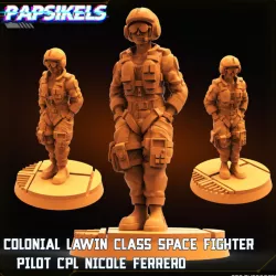 $4.99COLONIAL LAWIN CLASS SPACE FIGHTER PILOT CPL NICOLE FERRERO